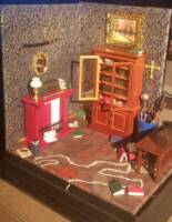 Crime Scene library (Original) Custom Diorama / Playset