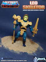 Leo Skeletor brown variant hard head (Masters of the Universe) Custom Action Figure