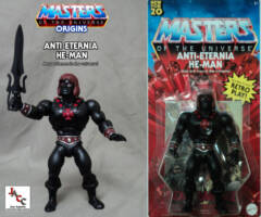 Custom Anti-Eternia He-Man and Anti-Eternia Battle Cat Masters of the Universe Origins  MOTU (Masters of the Universe) Custom Action Figure