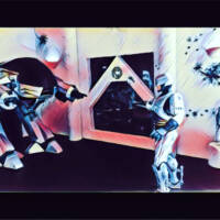 robocop vs ed 209 ocp office fight (Robocop) Custom Diorama / Playset