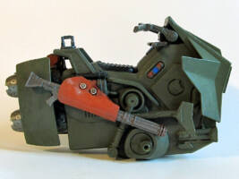 J8K-721 – Droid Bounty Hunter & Speeder Bike (Star Wars) Custom Action Figure [Right View Bike]