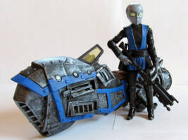 Melnat - Zeta Reticulan Bounty Hunter and Speeder Bike (Star Wars) Custom Action Figure