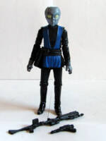 Melnat - Zeta Reticulan Bounty Hunter and Speeder Bike (Star Wars) Custom Action Figure [Front View Figure]