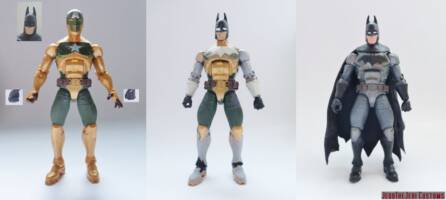 Batman (Batman) Custom Action Figure [Batman custom action figure before and after]