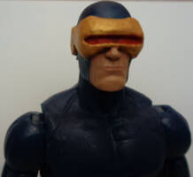 Cyclops (Cockrum/Byrne) (Marvel Legends) Custom Action Figure [Visor up close]