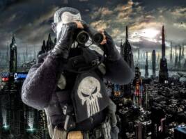 Skull face Punisher (Punisher) Custom Action Figure [Punisher]