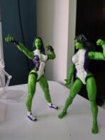 She-hulk 3 (and update) (Marvel Legends) Custom Action Figure [Side By side]
