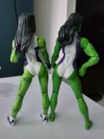She-hulk 3 (and update) (Marvel Legends) Custom Action Figure [Booty comparison.]