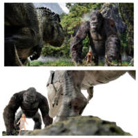 Tyrannosaurus Rex (T-Rex) repainted as V-Rex (King Kong 2005) (Jurassic Park) Custom Action Figure [Diorama preview]