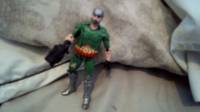 custom 90's-style DOOMGUY! (Doom) Custom Action Figure [Doomguy with a custom laser gun-thing]