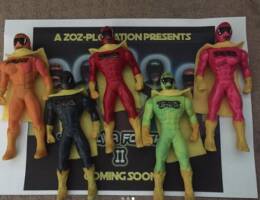 ZTENZILA FOREVER 2 set (zoz force five/Ztenzila Graffiti Rangers) (Original) Custom Action Figure