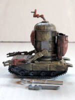 DST-864 “Rust Bucket” - Service Droid (Star Wars) Custom Action Figure [Left View]