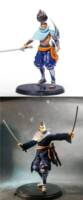 Musashi - Wandering Samurai (League of Legends) Custom Action Figure [Before and after]
