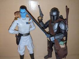 Thrawn and Mando/Grogu (Star Wars) Custom Action Figure