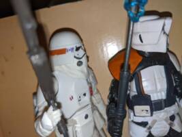 Scout and Flame trooper (Star Wars) Custom Action Figure [Head detail]