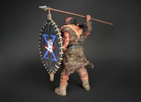 Wildling of Dunland, Gherdar, spearman with shield (Lord of the Rings) Custom Action Figure