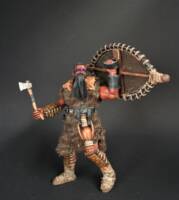 Wildling of Dunland, Gherdar, spearman with shield (Lord of the Rings) Custom Action Figure