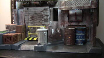 Batman Ace Chemicals Plant. (Batman) Custom Diorama / Playset [Front side interior.]