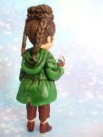 Young Leia form Obi Wan Kenobi series (Star Wars) Custom Miniature / Figurine [Young Leia and Lola droid]
