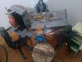 taco joint (Marvel Legends) Custom Diorama / Playset