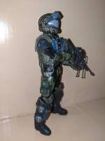 Kojo "Romeo" Agu (Halo) Custom Action Figure [Left side view]