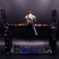 Custom statue Gibson Rickenbacker (JCVD) from the movie CYBORG 1989 (Jean-Claude Van Damme) Custom Statue / Bust