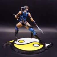 Clay Figurine Kitana (Mortal Kombat DA) (Mortal Kombat) Custom Miniature / Figurine