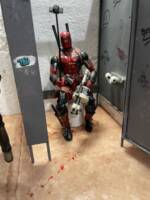 Gross gas station bathroom (Marvel Legends) Custom Diorama / Playset