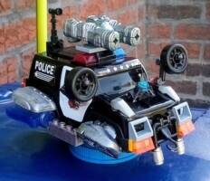 Space Truckers from the 44th quadrant adjacent to the nebulous ebb Lt.O'Malley's paddy wagon (Original) Custom Vehicle