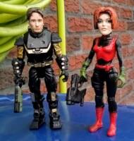 Mini figs:Mulder & Scully (in inaccurate attire) (X-Files) Custom Miniature / Figurine