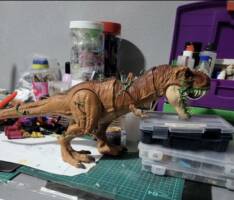 Venomized T Rex (Marvel) Custom Miniature / Figurine