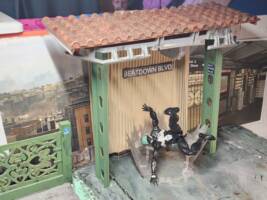 Uptown Elevated Train station Beatdown Blvd ("V") Custom Diorama / Playset