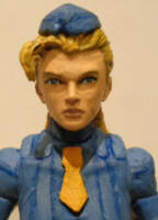 Cammy White (Marvel vs Capcom) Custom Action Figure [Close up on the head sculpt]