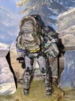Composite concept art and spare parts ODST (Halo) Custom Action Figure [Back view]