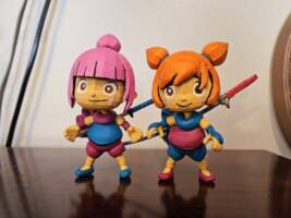 Kat & Ana (WarioWare) (Nintendo) Custom Action Figure [Front]
