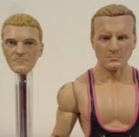 Owen Hart (Hart Foundation 97) (Wrestling) Custom Action Figure [Comparison with the old head]
