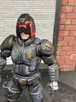 DREDD (Karl urban) (Judge Dredd) Custom Action Figure [Helmet badge and arm]