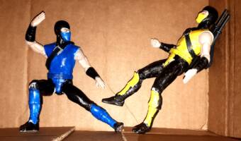 Scorpion and Sub Zero (Mortal Kombat) Custom Action Figure