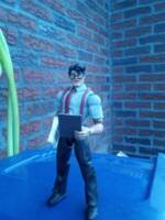 Clark Kent in my baby takes the morning train (Making a Living) 9 to 5 in it on the grind (DC Universe) Custom Action Figure