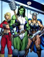 The Three Ass-Whoppin Chicks (Incredible Hulk) Custom Action Figure