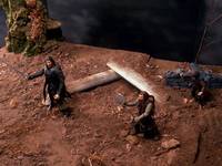 Abandoned Courtyard (Lord of the Rings) Custom Diorama / Playset