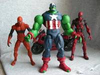 Gamma Infected Captain America (Spider-Man) Custom Action Figure