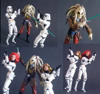 Kit Fisto VS Twin Stormtrooper Sisters (Star Wars) Custom Action Figure