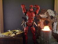 Deadpool with Light up Diorama (Marvel Legends) Custom Diorama / Playset