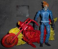 Classic Ghost Rider (with Flaming Motorcycle) (Midnight Sons & Friends) Custom Action Figure