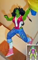 She-Hulk Vs the Wizard (Marvel Universe) Custom Action Figure