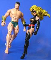 Ms. Marvel & Namor - Alex Ross Style (Avengers) Custom Action Figure