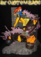 Jean Grey with Diorama Base (Marvel Legends) Custom Diorama / Playset