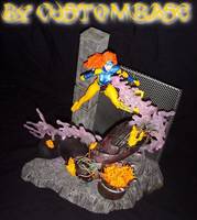 Jean Grey with Diorama Base (Marvel Legends) Custom Diorama / Playset