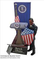 Custom Obama Action Figure (with Presidential Diorama!) (Original) Custom Diorama / Playset